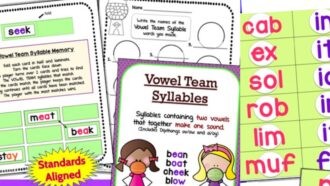 6 SYLLABLE TYPES GAMES and SYLLABLE DIVISION